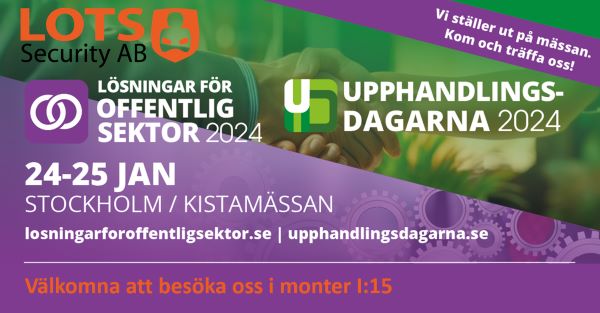 Offentlig Sektor 24-25 januari Kistamässan.