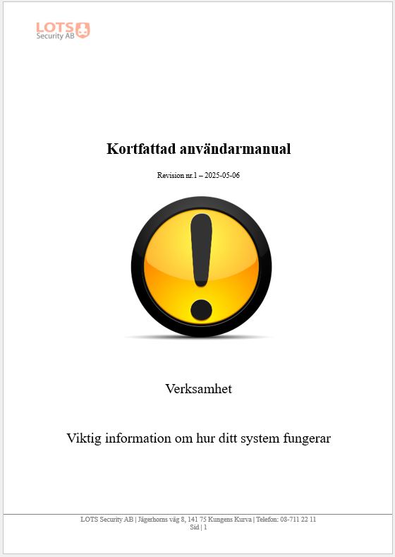 Systemunik manual – enklare vardag!